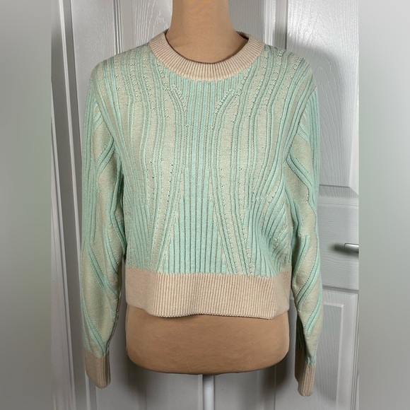 Nike Yoga Luxe Wool blend cover up knit crew neck sweater sz Small‎ - Picture 14 of 16